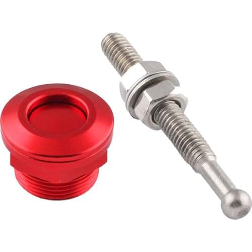 Easy Install Safety Push Button Quick Release Pins Lock Latch Universal Red