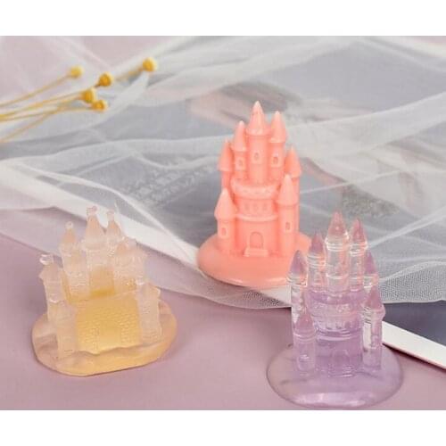 Transparent silicone mold resin decoration craft DIY 3D castle mold epoxy resin jewelry mold