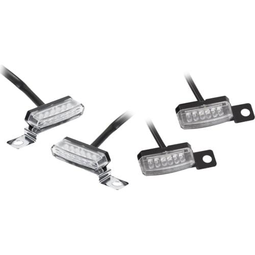 LED Turn Signal Indicator Lights 2PCs Universal Waterproof Motorcycle Turn Signal Indicator Amber Day Running Brake Lights