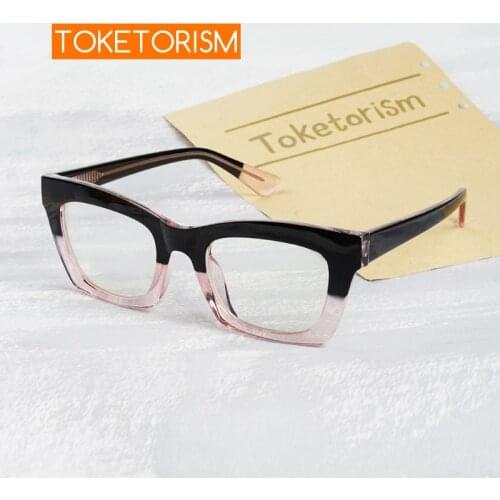 Toketorism Blue Light Computer Glasses Women Men Vintage Eyeglasses for Phone Optical Frame