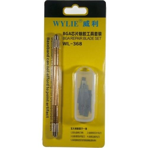 WYLIE WL-368 High toughness IC Chip BGA motherboard Hard PCB Circuit board Repair knife Curved thin blade