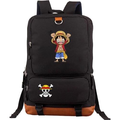Japan Anime Travel Backpack One Piece Luffy Teenagers Backpack Rucksack Harajuku Canvas School Bag Bagpack Schoolbag Bookbag
