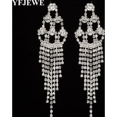 YFJEWE Women Tassel Drop Earrings Fashion Evening Party Jewelry E315