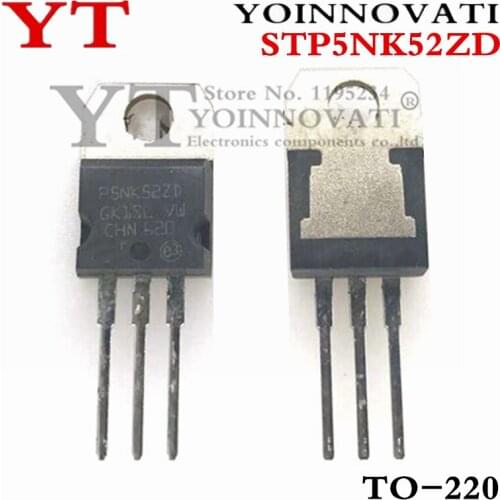 10PCS STP5NK52ZD P5NK52ZD P5NK52 TO-220 IC