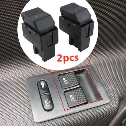 2PCS Master Power Window Control Button Switch 6X0959855B For VW Polo Lopo Hatcback Seat Arosa Cordoba Ibiza