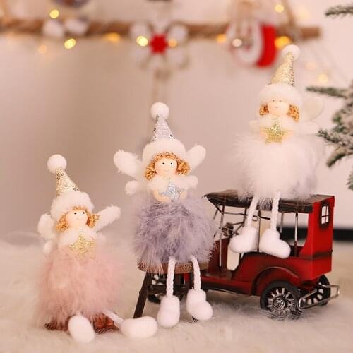2020 Christmas Tree Decoration Love Angel Doll Pendant Christmas Decoration Children New Year Gift Noel Merry Christmas Navidad