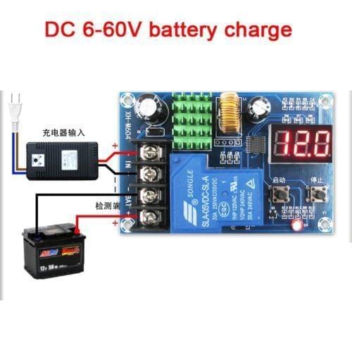 6-60v Digital Lead-acid battery charge control module protection switch 12V 24V
