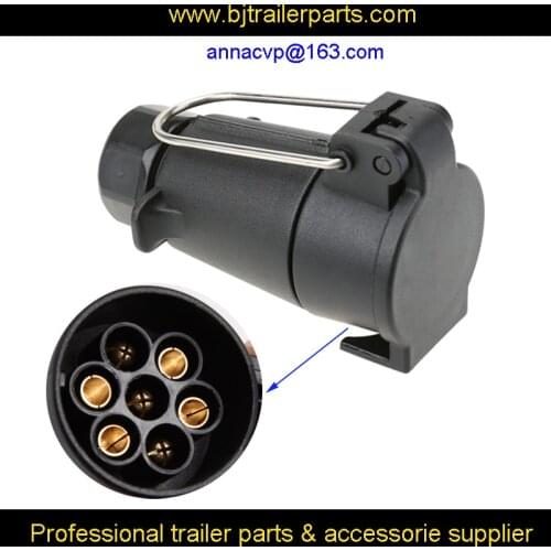 7 pin trailer connector harness female socket wire connector trailer plug socket towbar lighting board towing adapter trailer