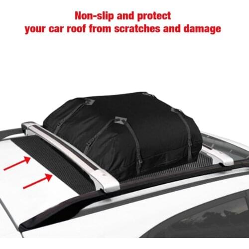 Black PVC Protective Pad Anti-scratch Mat Non-slip For Auto Roof Cargo Bag Rack