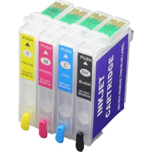 CISSPLAZA 5sets T1291 129 Refillable Cartridges compatible for Epson Stylus SX525WD SX620FW BX525WD BX625FWD B42WD