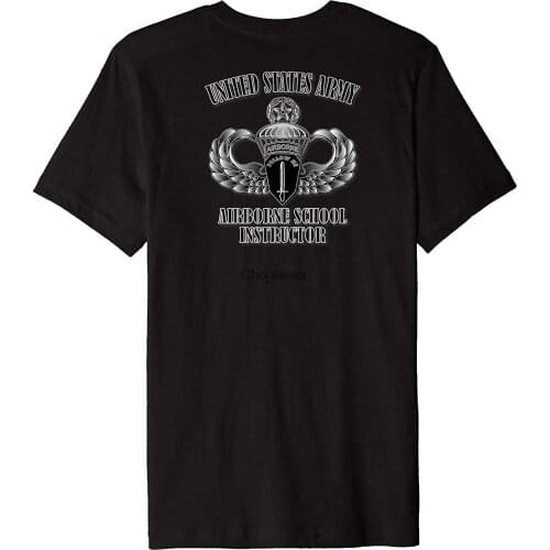 U.S. Army Airborne School Instructor (Back Design) Premium T-Shirt