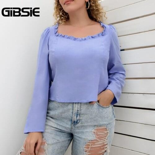 Большие блузки GIBSIE China At AliExpress