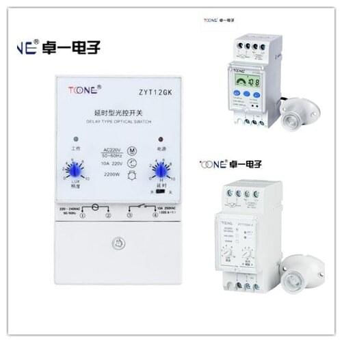 ZYT15GK ZYT15GK-X ZYT12GK intelligent Time Photo control switch digital time relay with sensor ZYT15 220V
