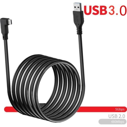 For Oculus Quest 2 Link Cable USB 3.2 Gen 1 for Oculus Link Cable Type C Data Transfer Quick Charge 3M 5M Steam VR Accessories