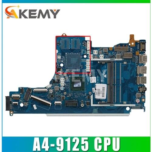 LA-G078P For HP 15-DB 15T-DB 255 G7 Laptop Motherboard W/ A4-9125 AM9125 CPU DDR4 L31720-601 L20477-001 100% Fully Tested