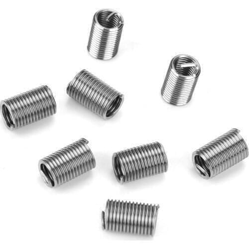 M11x1.25/1.5x1D-3D stainless steel 304 wire thread insert sleeve Screw Bushing Helicoil Wire Thread Repair
