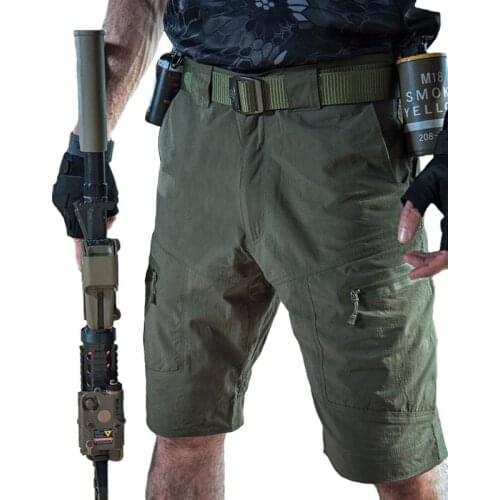 Men Military Style Cargo Shorts 2020 Brand New Hot Army Shorts Male Nylon Loose Work Casual Tactical Shorts Summer Bermuda