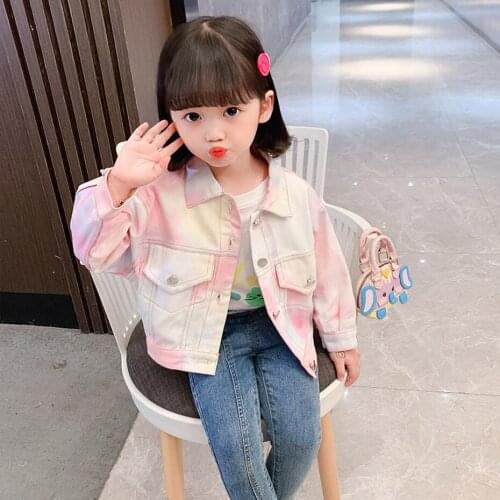 Coat For Girl Printed Girls Coats Outerwear Casual Style Kids Coats Spring Autumn Kids Clothes Girl