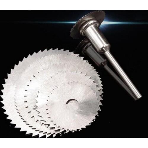 Wood Cutting Discs Drill Mandrel HSS Circular Saw Blades Cutting Discs Mandrel