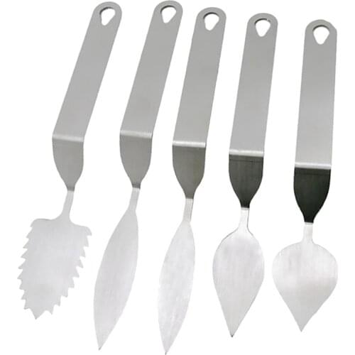 Chocolate Cake Decorating Spatula Feather Stainless Steel Leaf Chocolate Spatula Baking Tool Chocolate Molds