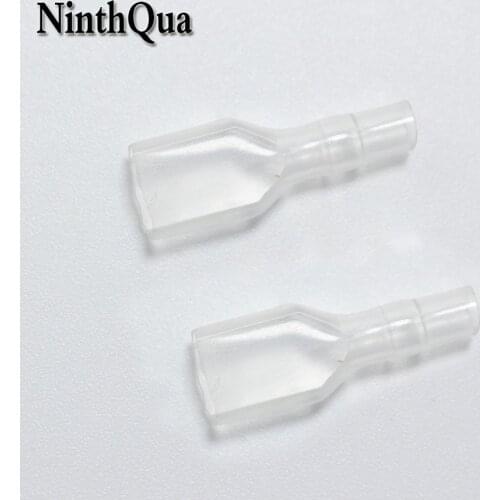 100Pcs Silicone Case for 6.3mm Copper Male Female Crimp Terminal Car Auto Relay Circuit Board Connector terminals Sheath