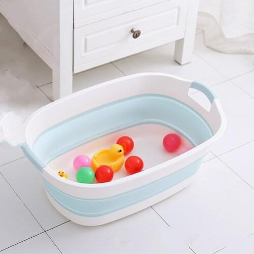 Folding Laundry Large Bason Portable Folding Household Basin Large Thick Plastic Basin Laundry Basin