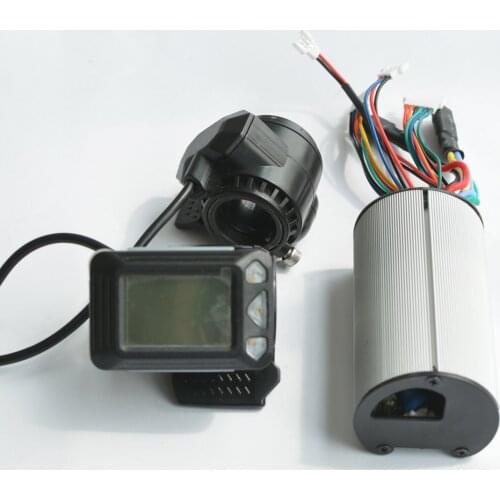 24v 36v 48v Folding Scooter Controller Accessories Carbon Fiber Scooter Controller Brake Accelerator LCD Unit