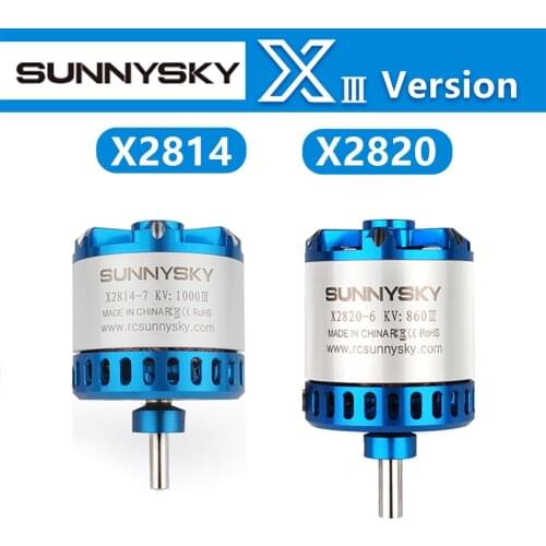 SUNNYSKY X2814-III X2820-III I 445KV 570KV 860KV 900KV 1200KBrushless Motor for RC Quadcopter Airplanes Fixed Wing Plane
