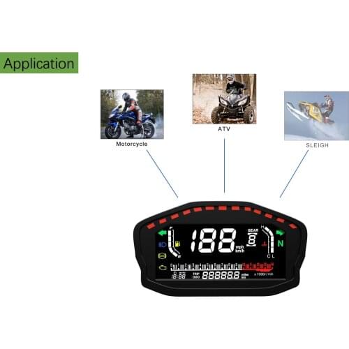 140000 RPM Tachometer Range GPS Speedometer for Motorcycle LCD TFT Digital Screen No Mechanic Sensor Speed Odometer Gauge