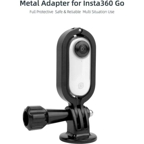 Yiwa For Insta 360 Go Metal Adapter Camera Protection Frame 1/4 Screw Mount Bracket Cameras Expansion Accessories r30