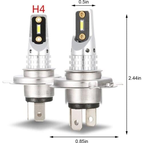 1 Pair Car LED Headlights 50W Driving Fog LED Lights Lamps Bulbs 6500K for Car Truck SUV H4/H7/H11/9005/9006/H16(EU