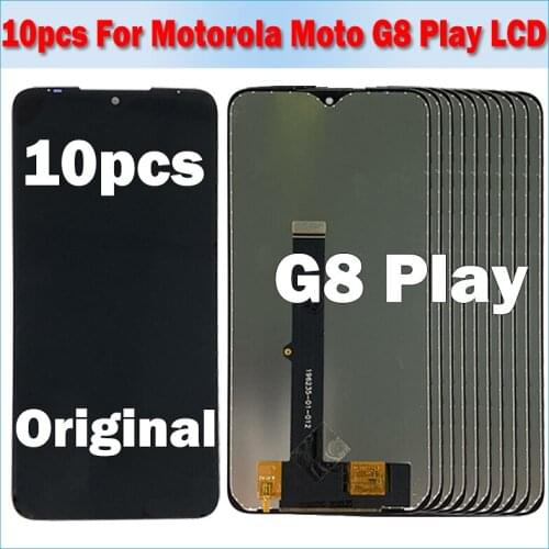 10pcs 100% Original For Motorola Moto G8 Play LCD XT2015 XT2019 Display Touch Screen Sensor Panel Digiziter Assembly