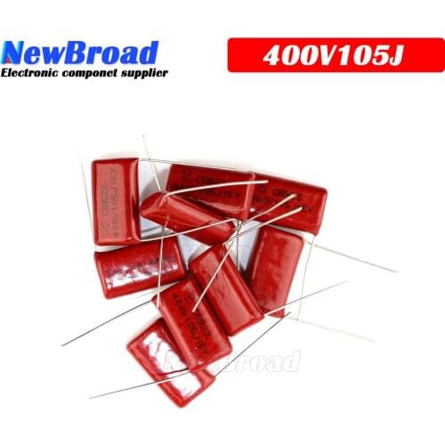 10PCS 400V105 1UF Pitch 20MM 400V 105 1000NF CBB Polypropylene film capacitor