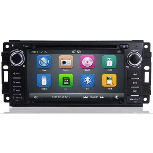 2 Din Car DVD Multimedia Player For Jeep Grand Cherokee Chrysler 300C Dodge Ram Compass Patriot Sebring GPS Navigation AutoRadio