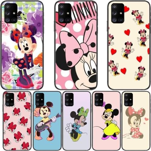 Case Mickey Minnie Mouse Phone Case Hull For Samsung Galaxy A50 A51 A20 A71 A70 A40 A30 A31 A80 E 5G S Black Shell Art Cell Cove