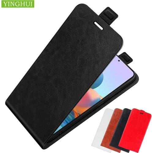 High Quality Flip Vertical Cover Wallet Bag With Card Holder For Redmi Note 10 Pro Max 10S Leather Silicone Magnetic Phone Case