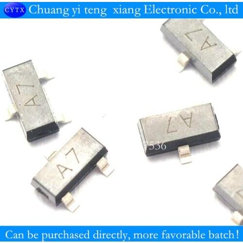 0.2 A / 70Vswitching diode BAV99 A7 SOT23 transistor (100PCS/lot)