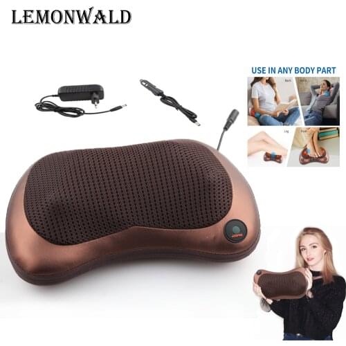 LEMONLWALD Relaxation Massage Kisses Vibrator Electric Shoulder Back Heating Knees Infrared Therapy Kisses Shiatsu Nek Massage