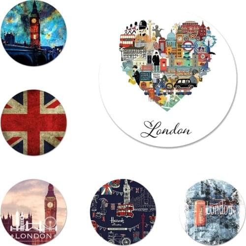 Flag United Kingdom London Kitchen Home Decor Refrigerator Magnetic Stickers Opener Beer Coke 58mm