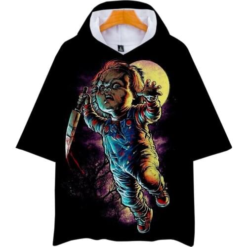 The evil Good Guys toy 3d hooded t shirt men/women Halloween Chucky printed tshirt t-shirt casual Pullover t shirts tops clothes