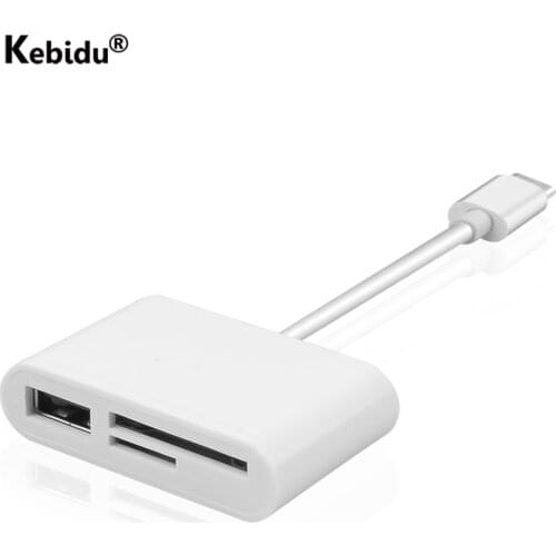 USB Type C OTG Adapter Card Reader USB C USB2.0 Micro SD/TF Card Reader Data Transfer for Macbook Cell Phone Samsung Huawei