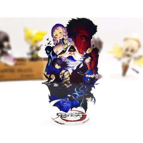Kimetsu no Yaiba Demon Slayer Shinobu Giyuu Kanao Kyoujurou GM acrylic stand figure model plate holder cake topper anime