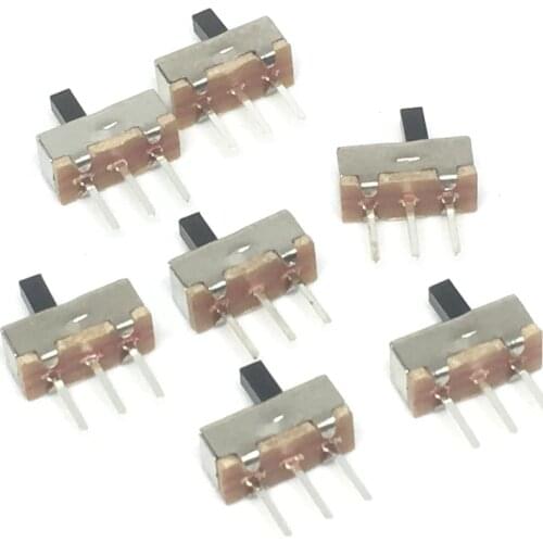 20Pcs Interruptor on-off mini Slide Switch SS12D00 SS12D00G3 3pin 1P2T 2 Position High quality toggle switch Handle length:3MM