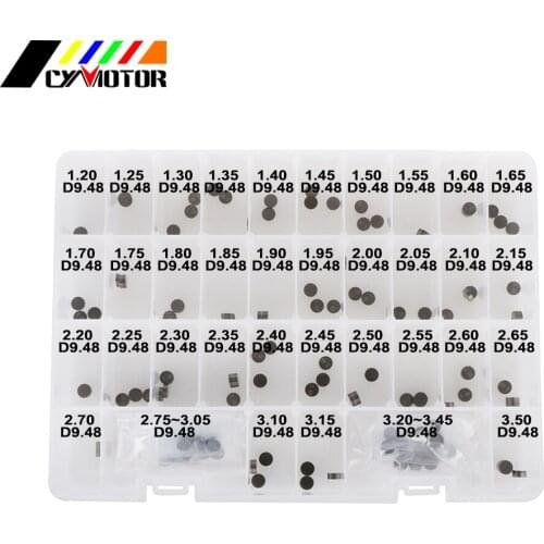Motorcycle 141Pcs 9.48mm Engine Parts Adjustable Valve Shim Kit For HONDA KAWASAKI SUZUKI YAMAHA TRIUMPH BMW