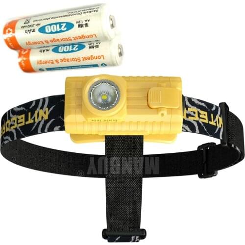Wholesale Headlamp Nitecore HA23-EX + 2x 2100mAh Rechargeable AA Batteries Headlight Intrinsically Safe Explosive Gas Protection