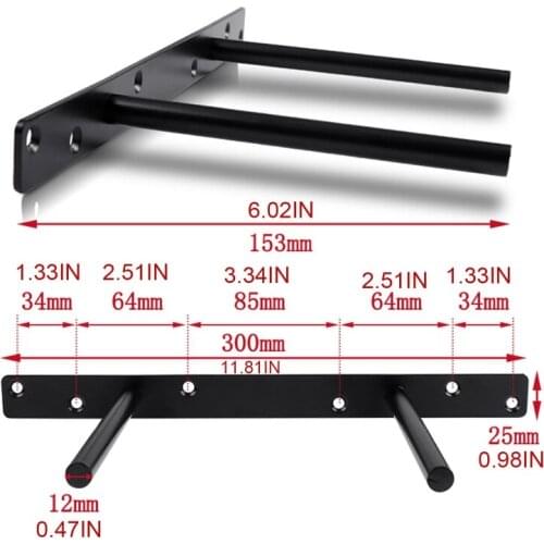 Invisible Concealed Shelf Support Double T-shaped Bracket Storage Rack Stand Holder with Screws for Home Bathroom Jy18 21