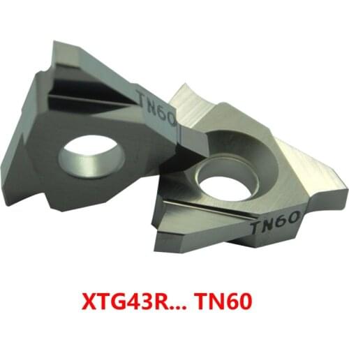 Original 10pcs Lathe Cutter XTG43R200 XTG43R300 XTG43R400 TN60 XTG43R 200 300 400 Carbide Cutting Inserts CNC Turning Tool