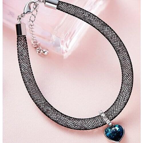 UXN311 Full Gem Star Pendant Necklace Valentine Eye Zircon Item Round Female