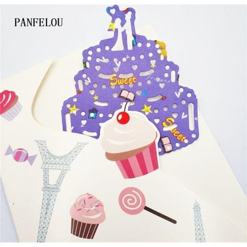 PANFELOU Valentines cake metal craft paper die cutting dies Scrapbooking/DIY Thanksgiving Day Easter Embossing mould cards
