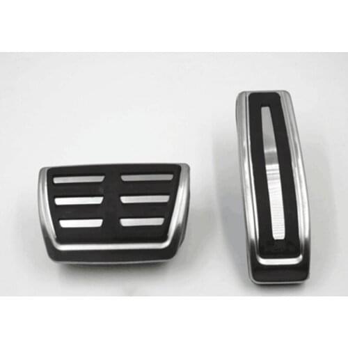 Car Front Foot Pedal Pad Fuel Brake AT Covers fit for AUDI Q7 05-13 VW TOUAREG 02-13